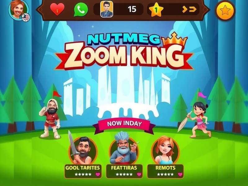 Nutmeg Niagara Zoom King game screenshot showing colorful characters in action